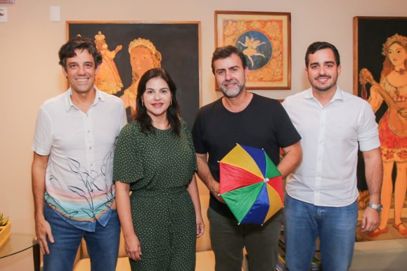Carnaval e turismo são temas de encontro entre a governadora em exercício Priscila Krause e o presidente da Embratur Marcelo Freixo