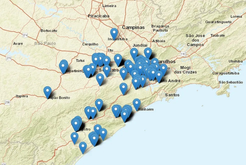 Abalo sismico no Vale do Ribeira é sentido em cidades da região de Sorocaba